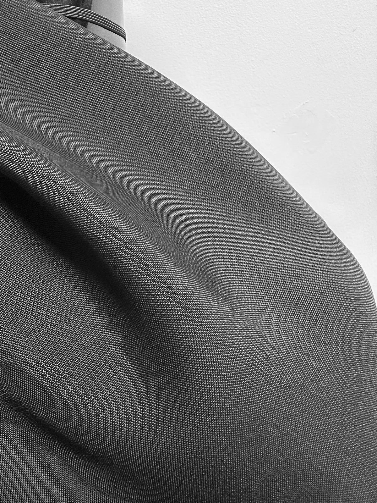 Better In Person! Italian Double Weave Slinky Viscose Pique Suiting - Black