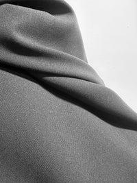 Italian Luxury Cotton Gabardine Crepe Suiting - Navy