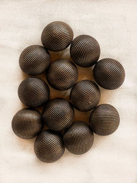 Vintage Italian Brass Dome Graph Big Buttons
