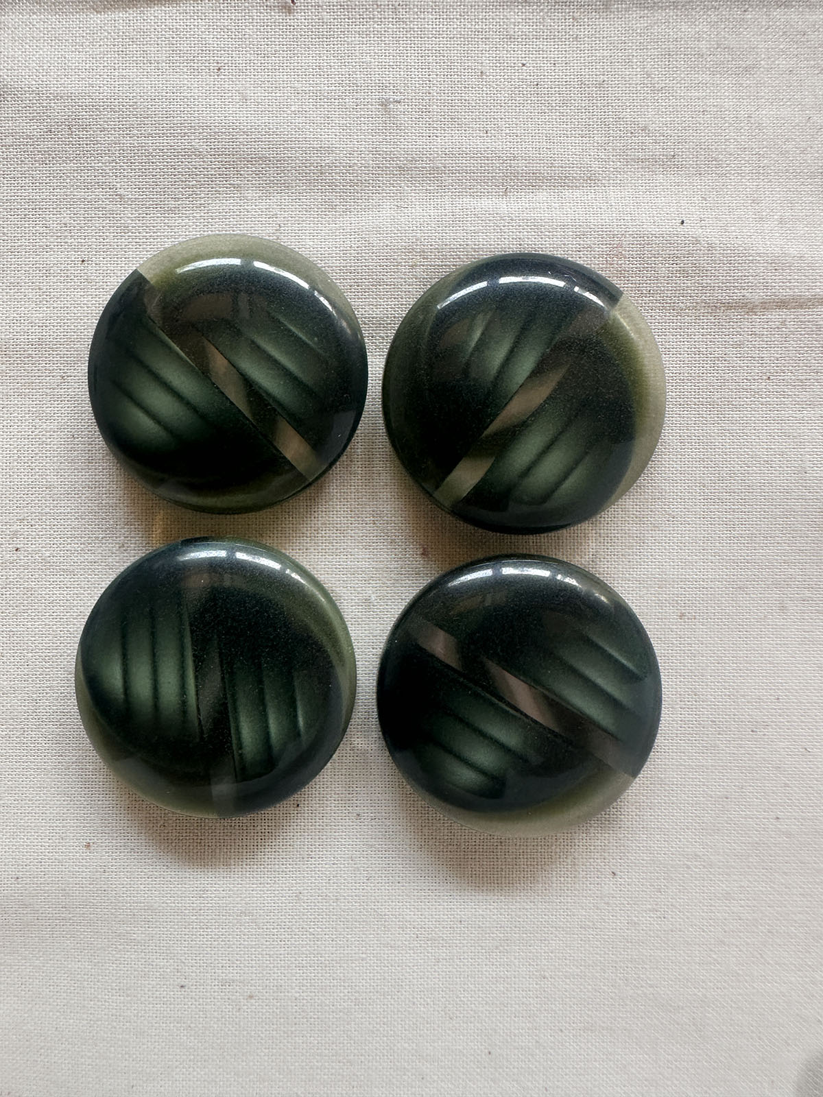 Vintage Italian Deco Revival 60's Buttons
