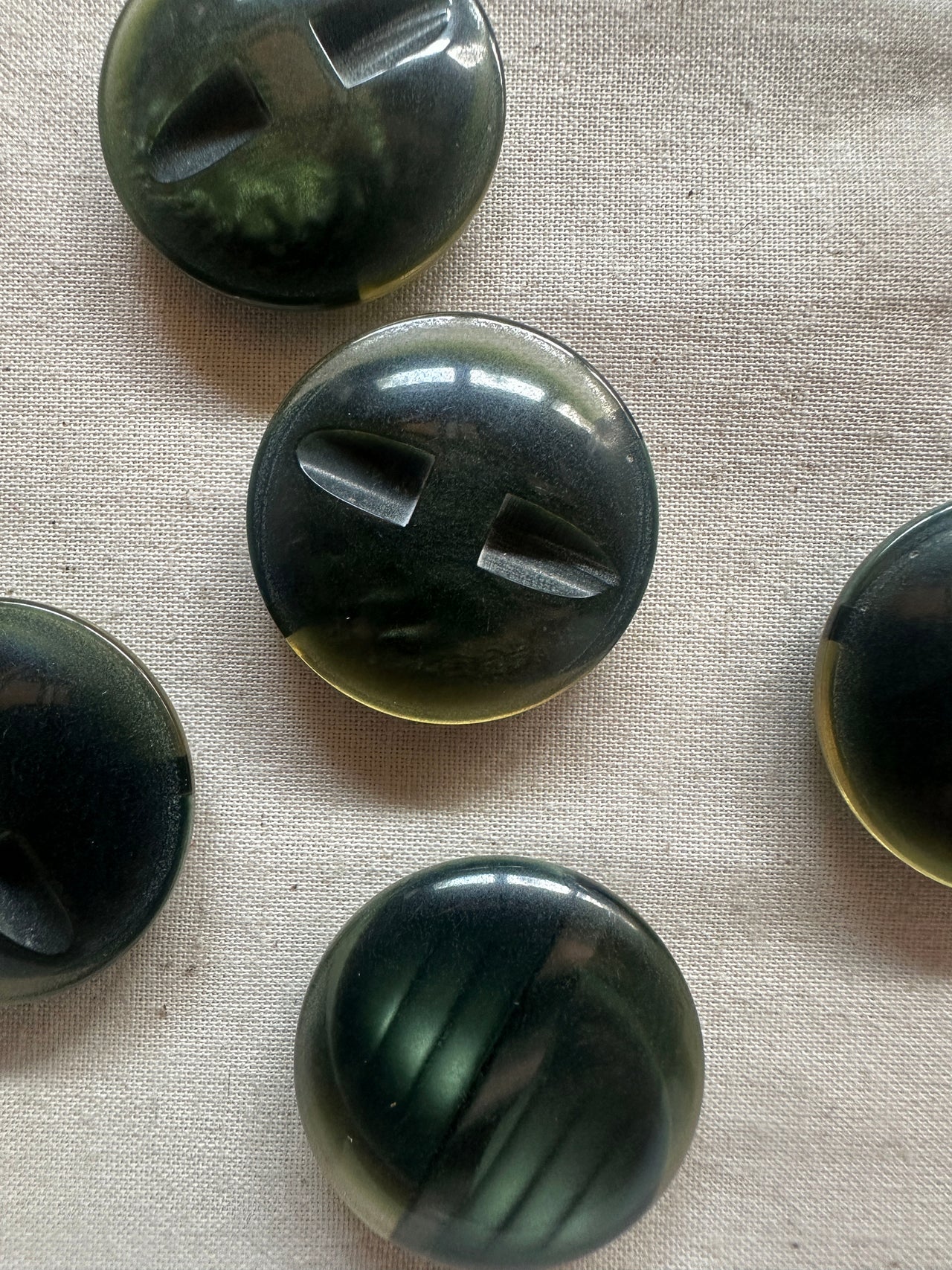 Vintage Italian Deco Revival 60's Buttons