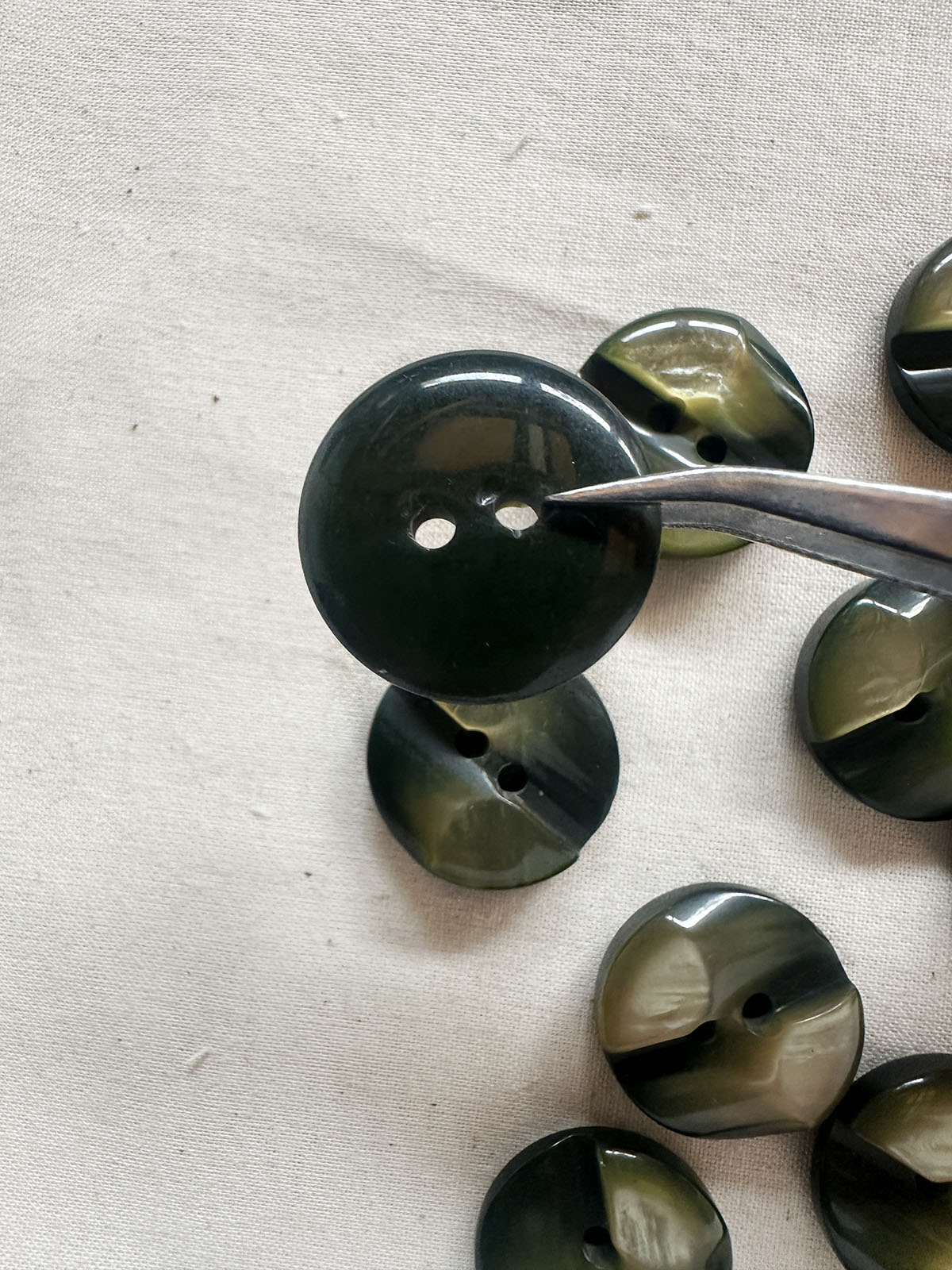Vintage Italian Skate Ramp Pearly Buttons