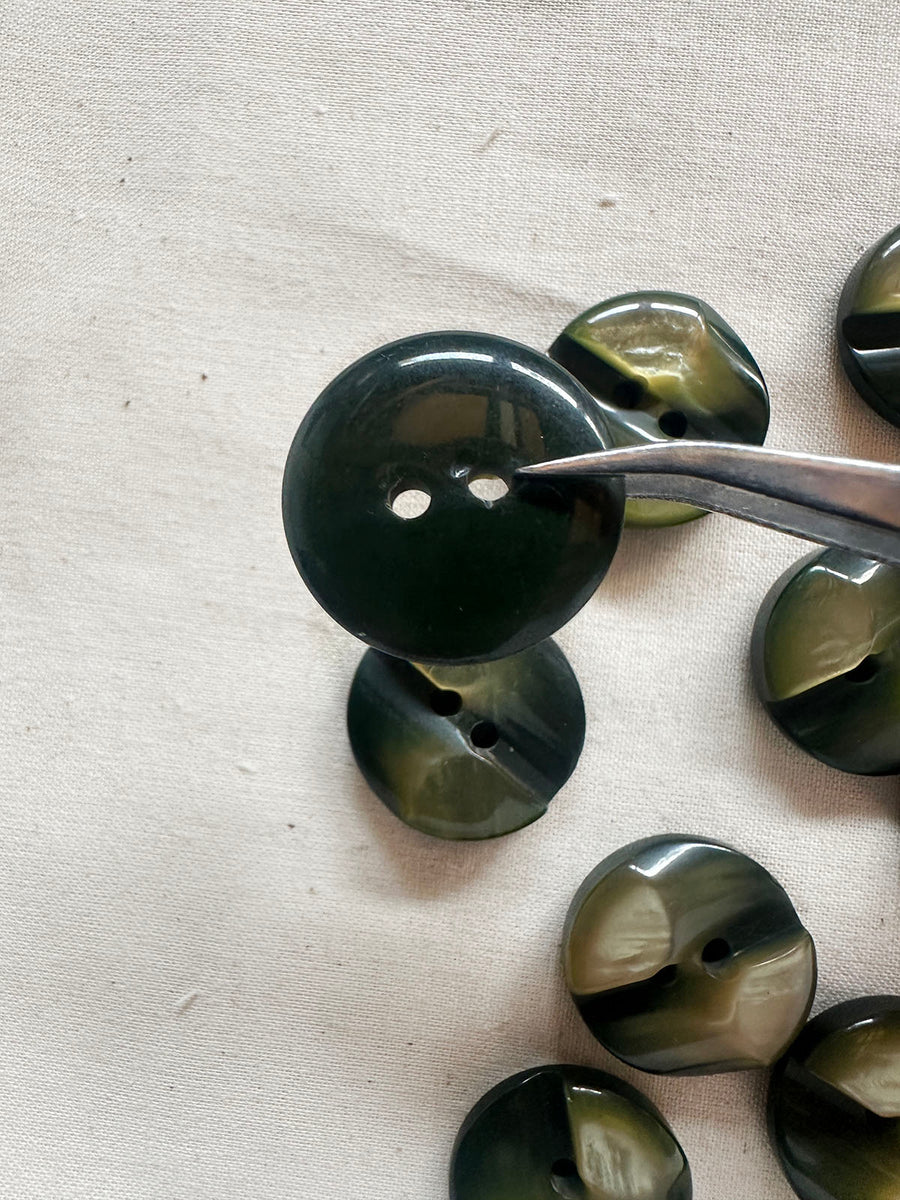 Vintage Italian Skate Ramp Pearly Buttons