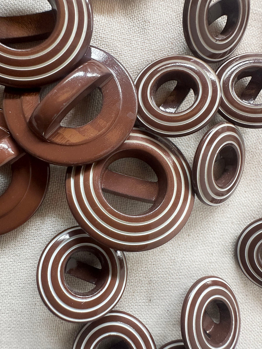 Vintage Italian Saturn Ring Buttons