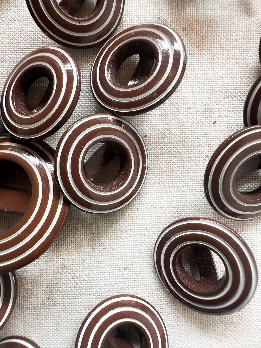Vintage Italian Saturn Ring Buttons