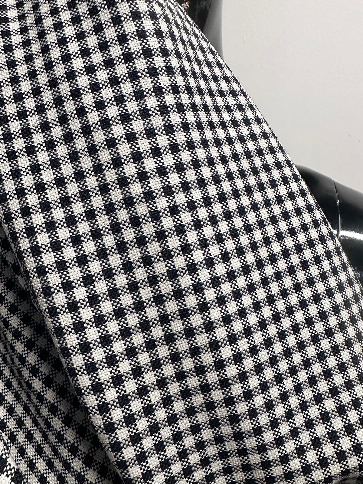 Wool Cotton Gingham Suiting