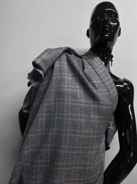 Classic Italian Silk Linen Virgin Wool Suiting - Denim Blue