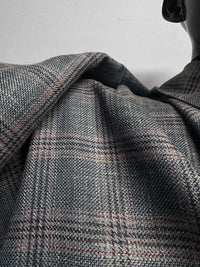 Classic Italian Silk Linen Virgin Wool Suiting - Denim Blue
