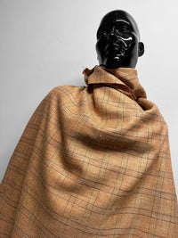Classic Italian Silk Linen Virgin Wool Suiting - Cantaloupe