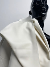 2 1/4 Yards Ivory Wool Twill Gabardine -nS1