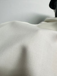 2 1/4 Yards Ivory Wool Twill Gabardine -nS1