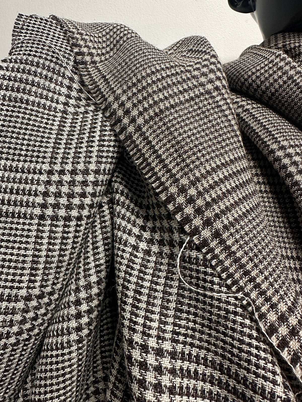 BC Lanificio Egidio Ferla Glenplaid Wool Spring - Brown S3