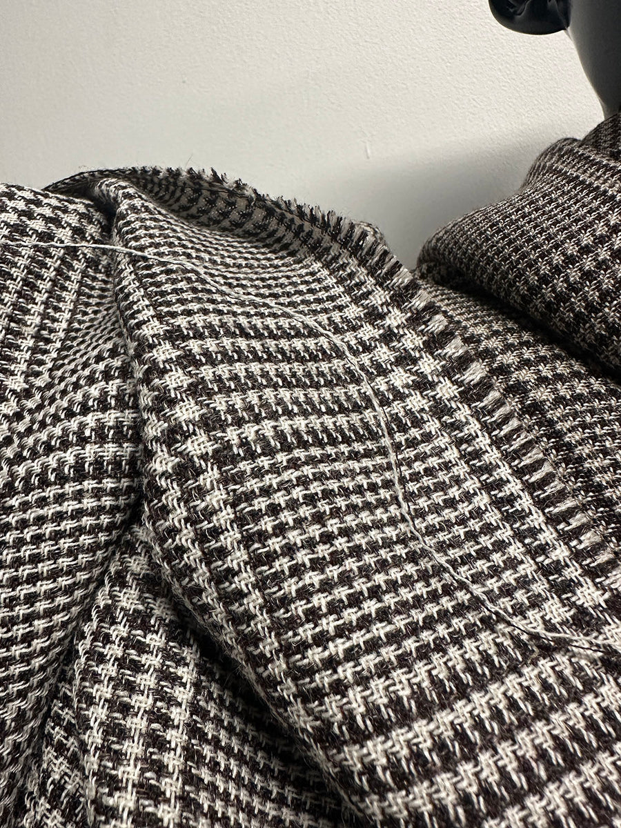 BC Lanificio Egidio Ferla Glenplaid Wool Spring - Brown S3