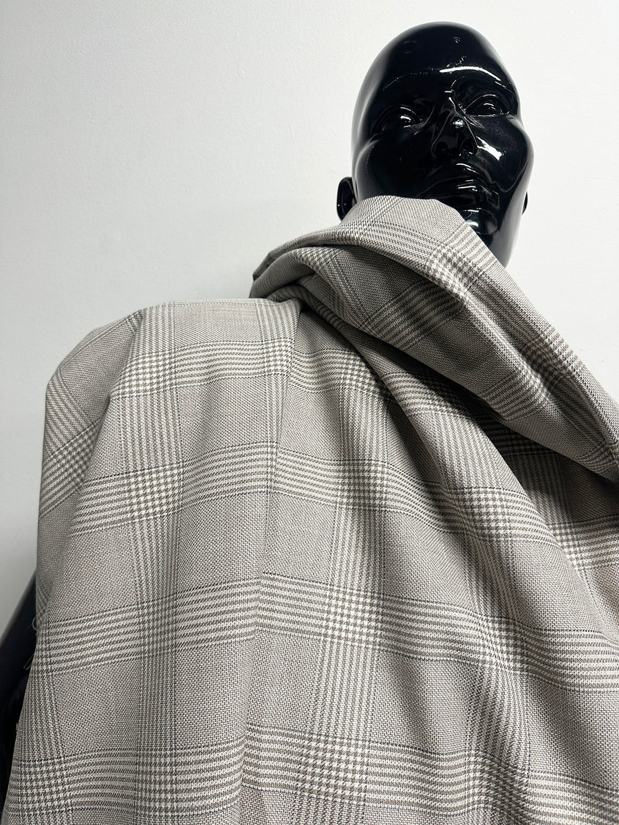 BC Vitale Barberis Canonico 1663 Taupe Glenplaid - S15