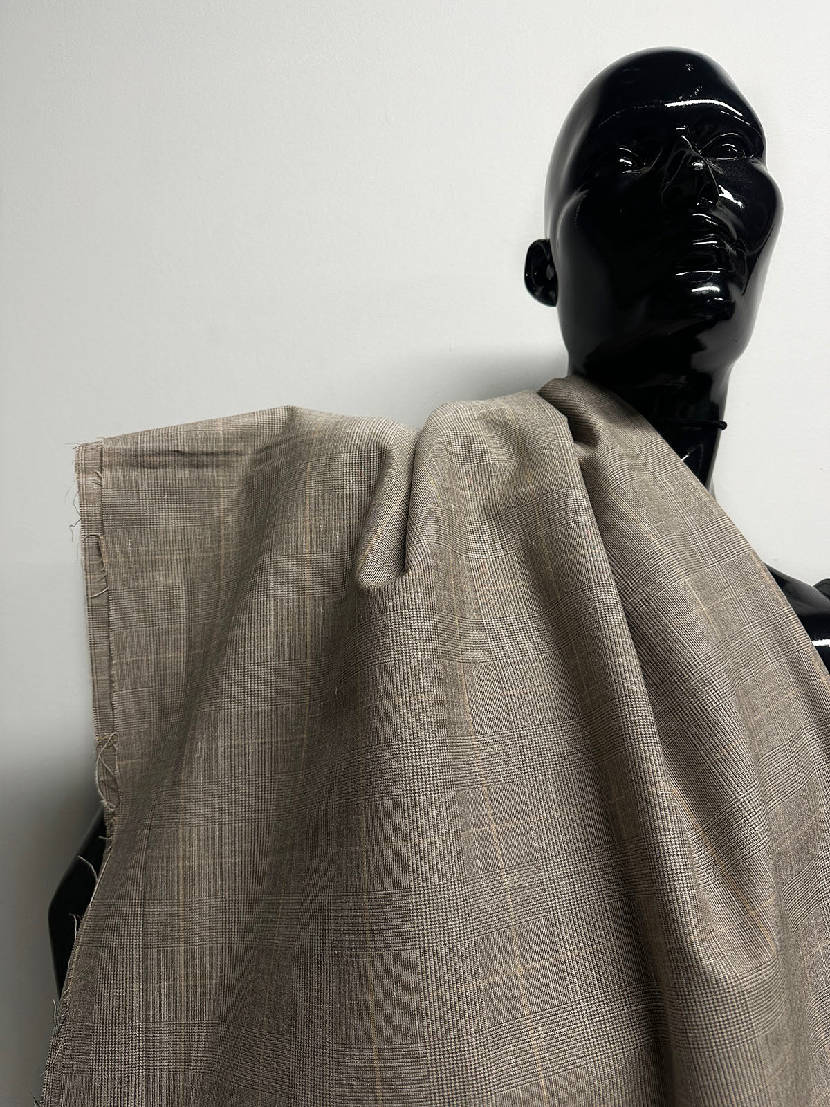 BC Wool Linen Glenplaid Suiting Summer - S16