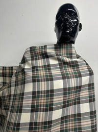 BC Plaid Wool Brown Green - S5