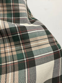 BC Plaid Wool Brown Green - S5