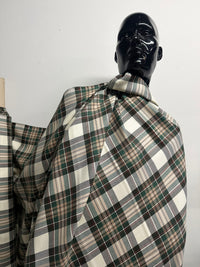 BC Plaid Wool Brown Green - S5
