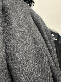 3 1/3 Yards BC Luxury Charcoal Wool Flannel Suiting S27