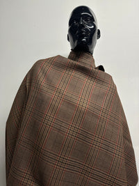 BC Brown Cranberry Glenplaid Suiting S30