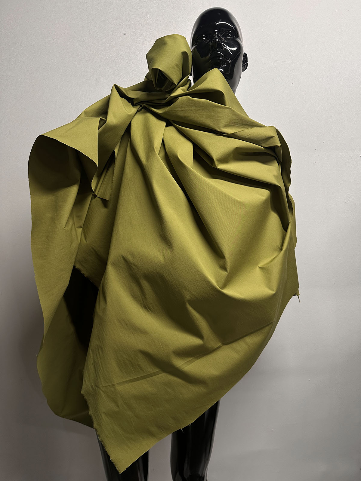 Designer Chartreuse Stretch Cotton