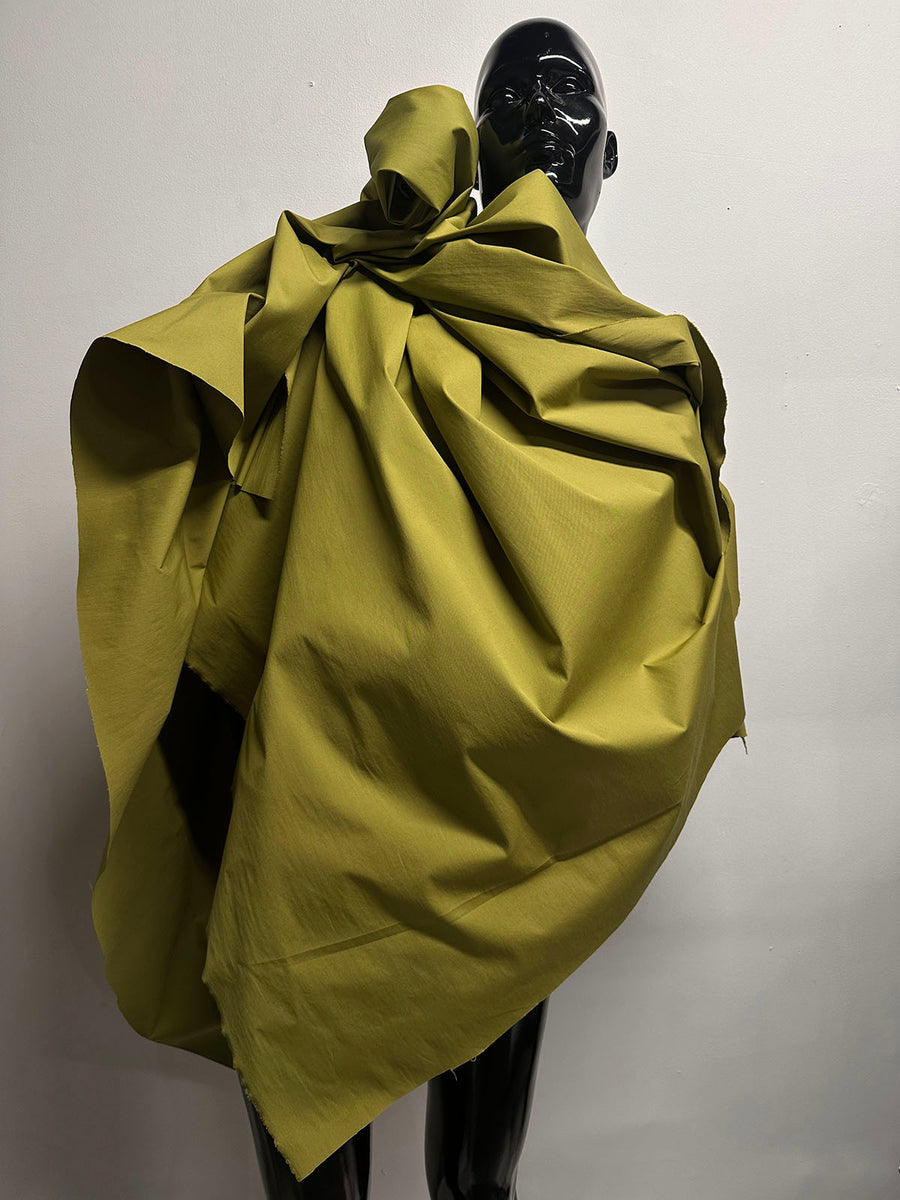 Designer Chartreuse Stretch Cotton