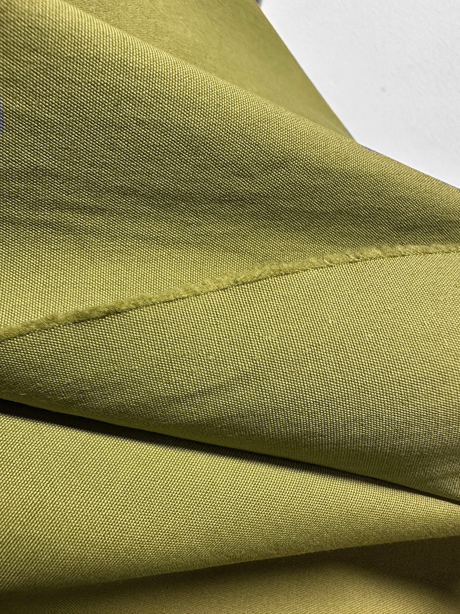 Designer Chartreuse Stretch Cotton