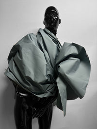 Crisp Cotton Windbreaker Jacket Fabric - China Blue