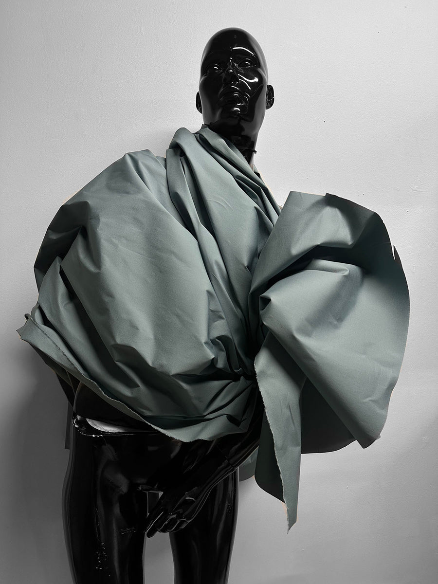 Crisp Cotton Windbreaker Jacket Fabric - China Blue