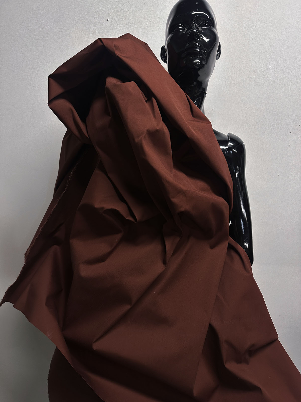 Crisp Cotton Windbreaker Jacket Canvas - Milk Chocolate