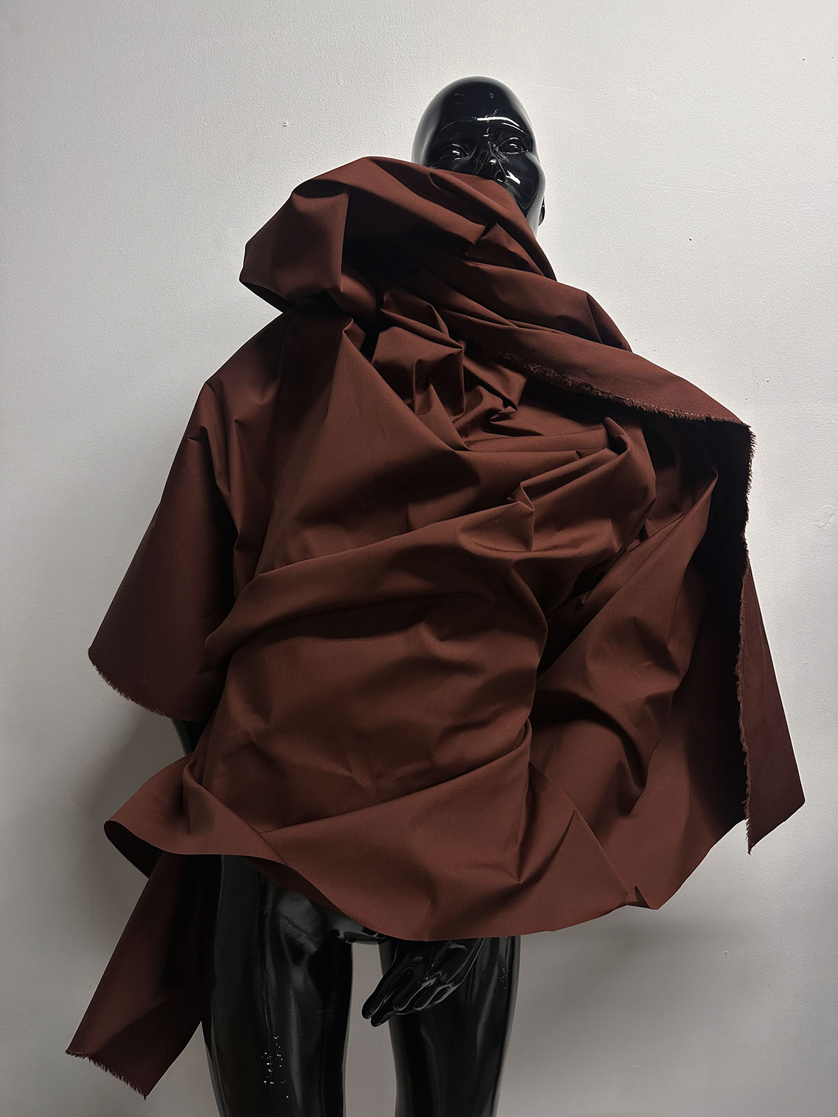 Crisp Cotton Windbreaker Jacket Canvas - Milk Chocolate