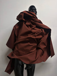 Crisp Cotton Windbreaker Jacket Canvas - Milk Chocolate