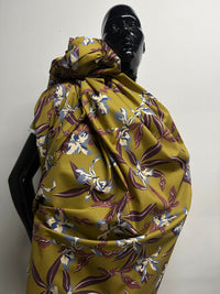 Italian Orchid Light Stretch Cotton - Charteuse