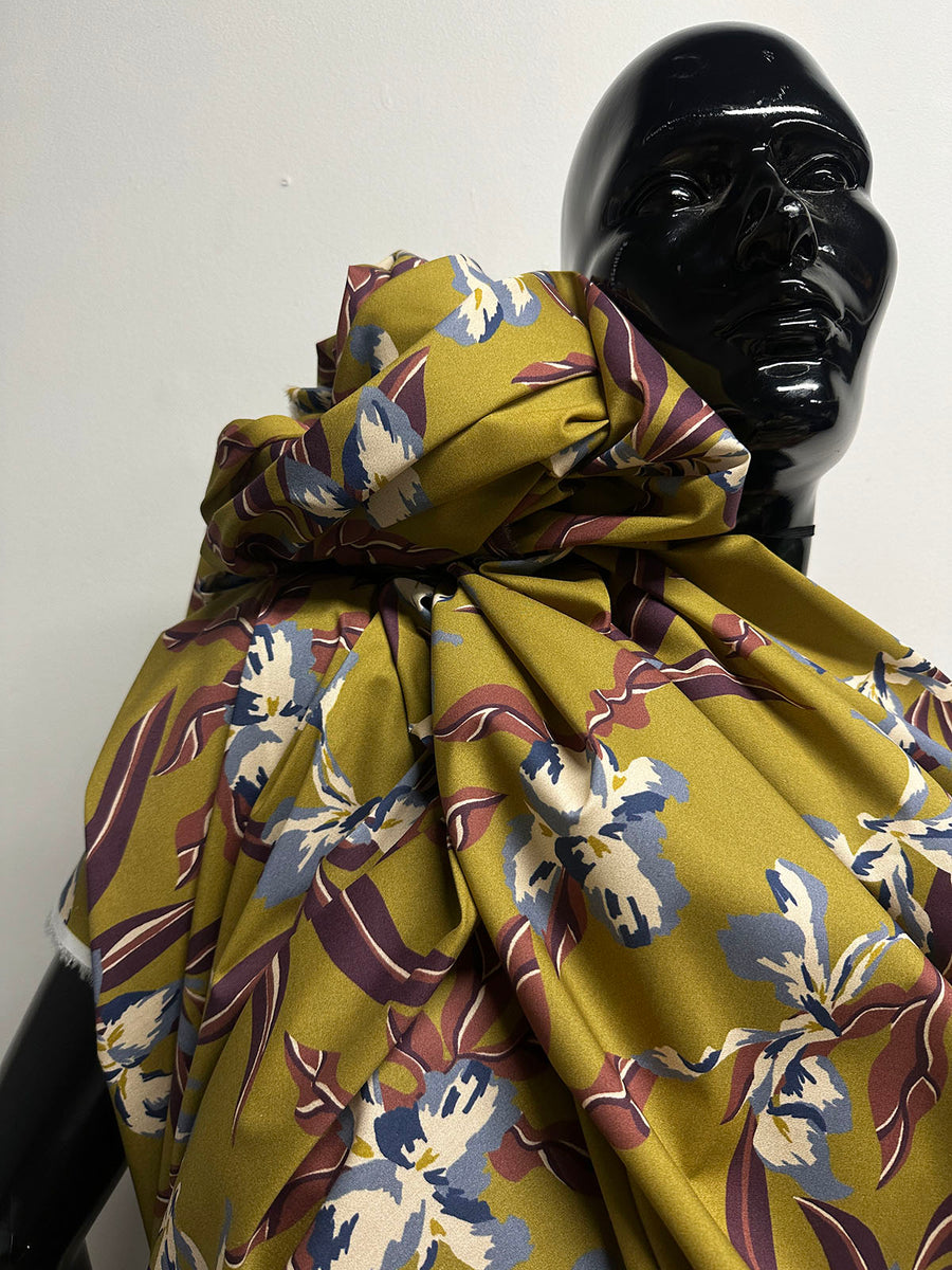 Italian Orchid Light Stretch Cotton - Charteuse