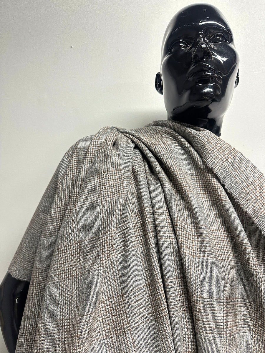 BC Luxury Glenplaid Woolen Grey Brown S39