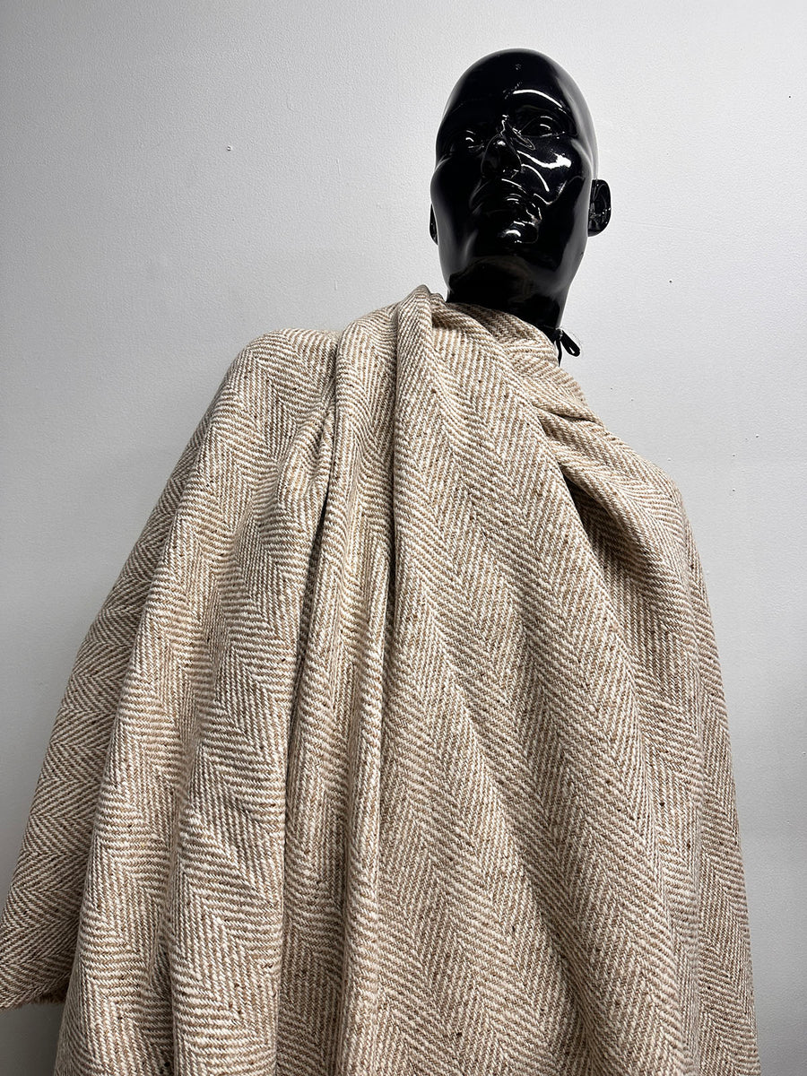 2 1/2 Yards BC Herringbone Luxury Herringbone Coating - Oatmeal S44