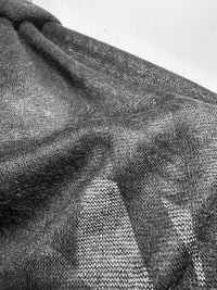 4 Yards BC Black Tissue Wool Mohair Jersey S32