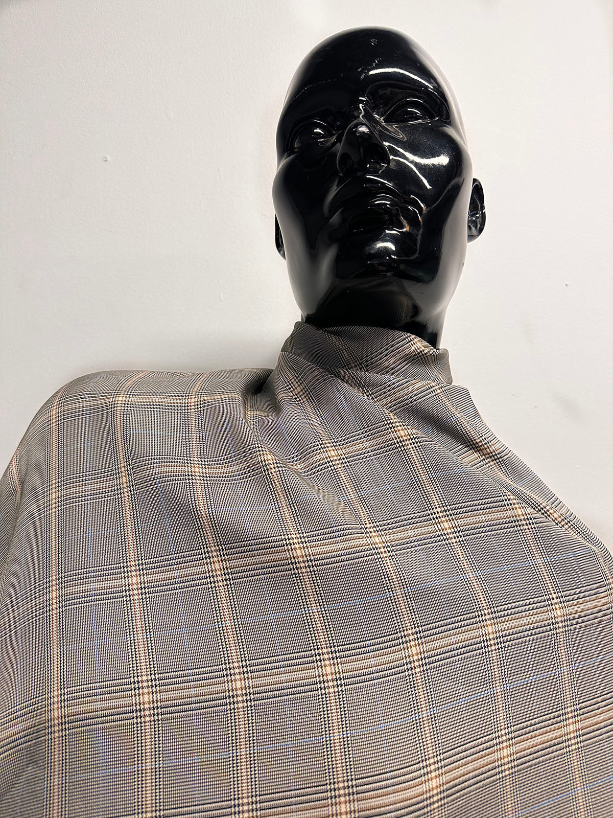 BC Slinky Glenplaid Viscose SUmmer Suiting Gives Bias - S19
