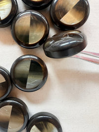 Vintage Italian Deco Shell Disc Coat Buttons