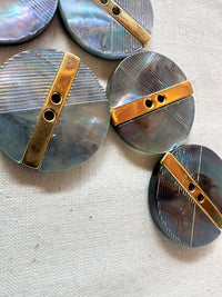 Vintage Italian Blade Runner Shell Buttons