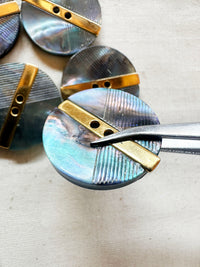 Vintage Italian Blade Runner Shell Buttons
