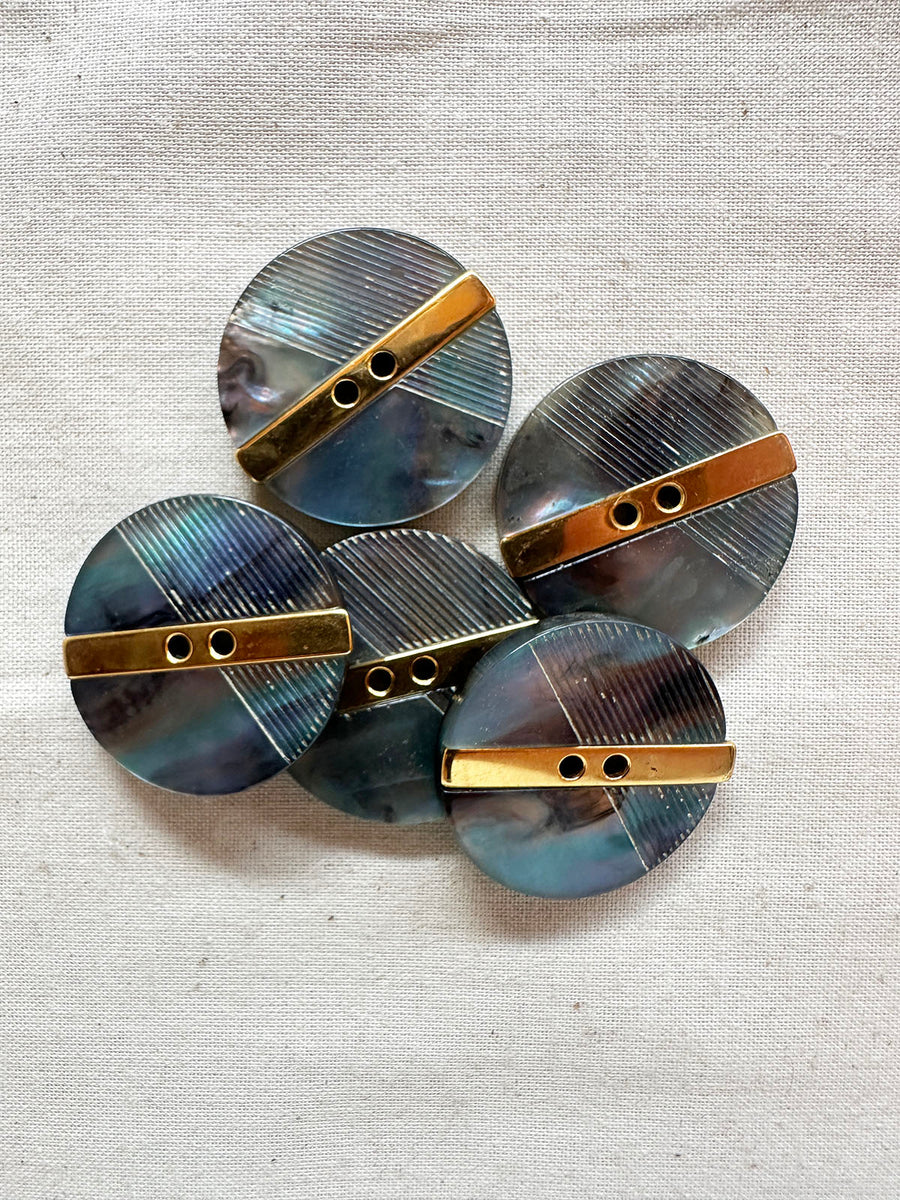Vintage Italian Blade Runner Shell Buttons