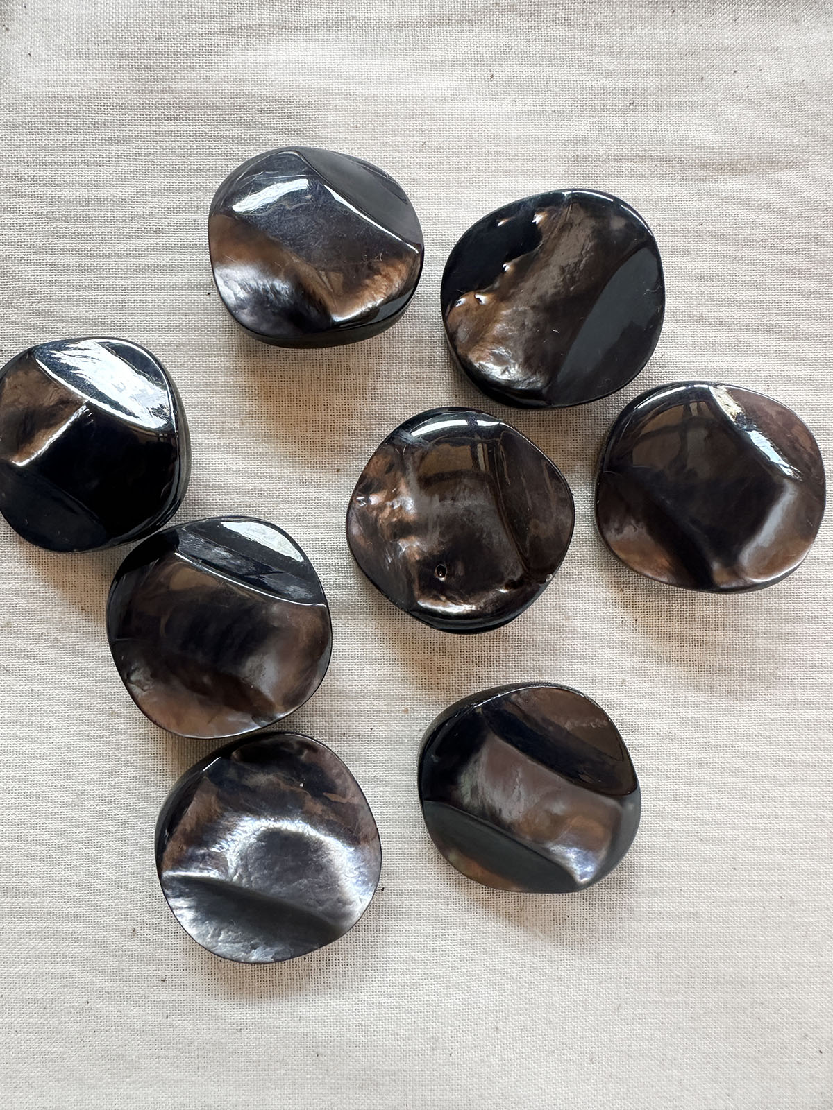 VIntage Italian Molded Into The Abyss Shell Buttons