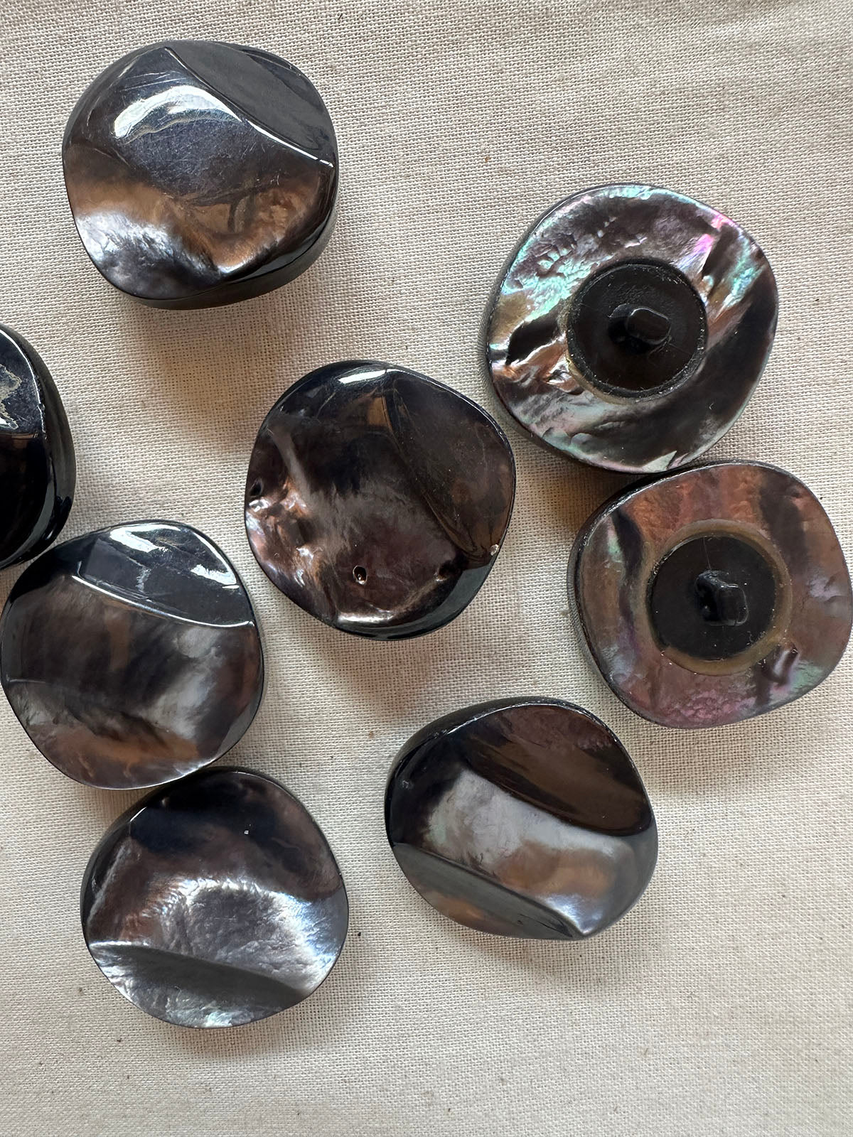 VIntage Italian Molded Into The Abyss Shell Buttons