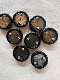 Vintage Italian Ball Bearing Shell Buttons