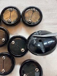 Vintage Italian Ball Bearing Shell Buttons