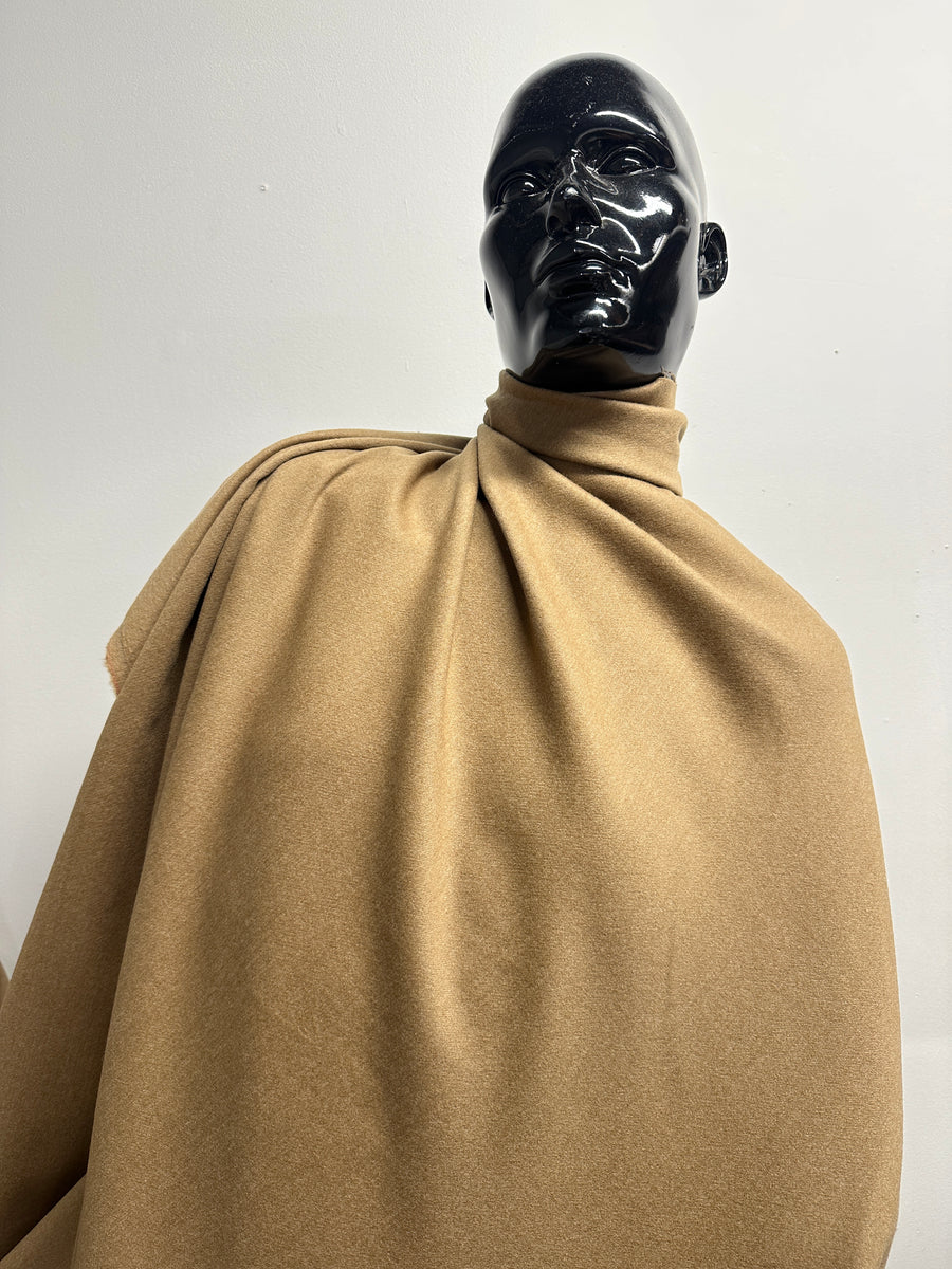 Italian Camel Flannel Jacket Weight Wool