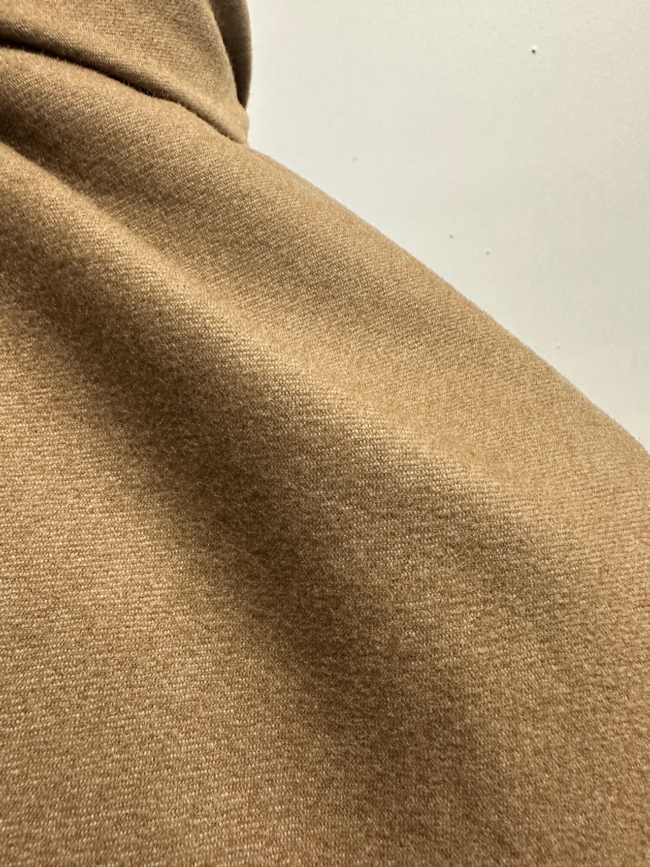 Italian Camel Flannel Jacket Weight Wool
