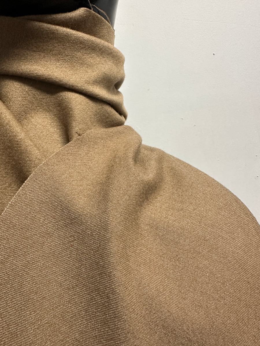 Italian Camel Flannel Jacket Weight Wool