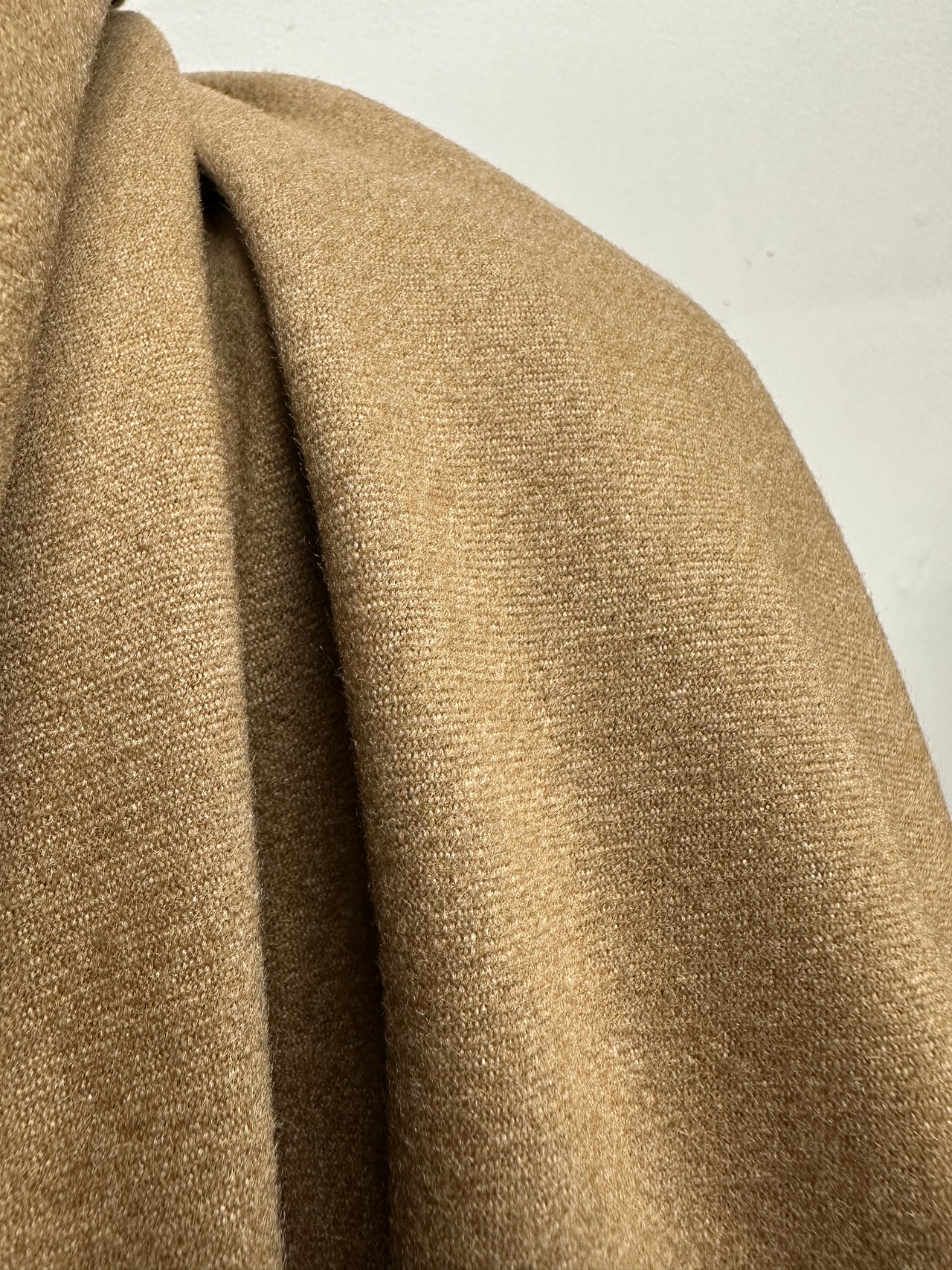 Italian Camel Flannel Jacket Weight Wool